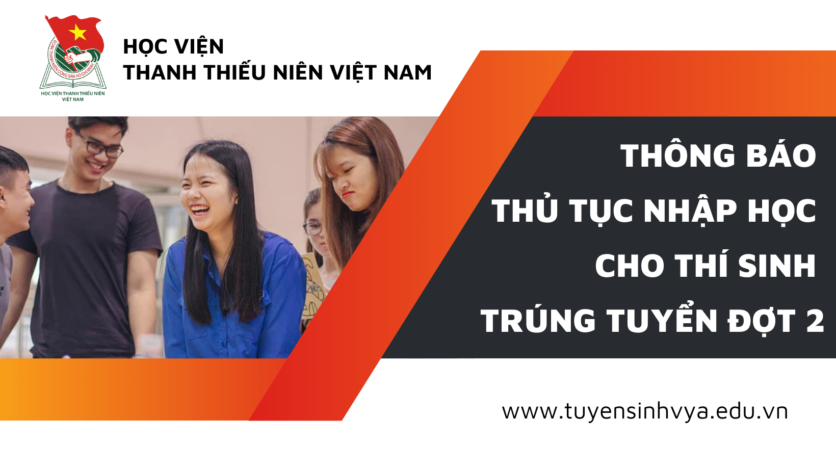 Thông báo thủ tục nhập học cho thí sinh trúng tuyển xét tuyển học bạ đợt 2