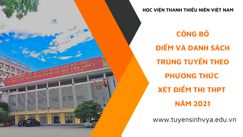 Công bố Điểm và Danh sách trúng tuyển  theo phương thức xét điểm thi THPT năm 2021 