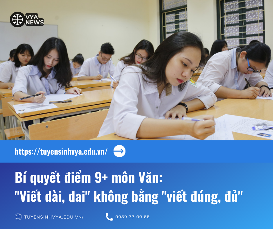 Bí quyết điểm 9+ môn Văn: 