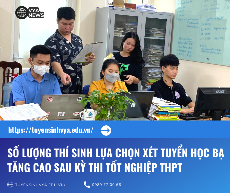 SỐ LƯỢNG THÍ SINH LỰA CHỌN XÉT TUYỂN HỌC BẠ TĂNG CAO SAU KỲ THI TỐT NGHIỆP THPT