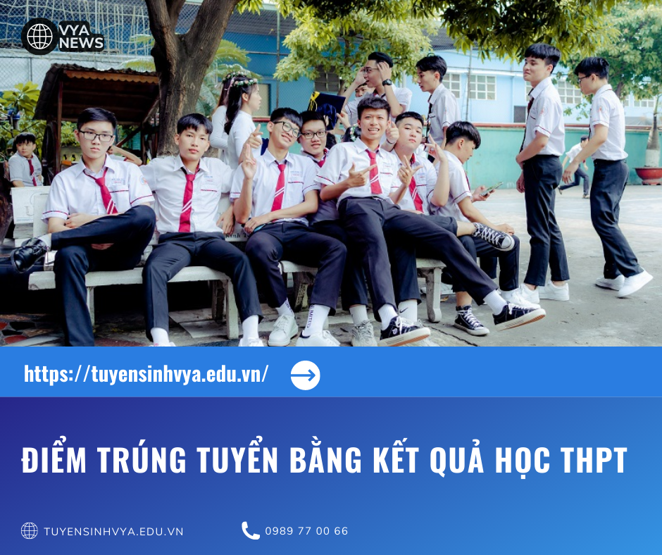 Thông báo điểm trúng tuyển từ kết quả học tập năm 2023