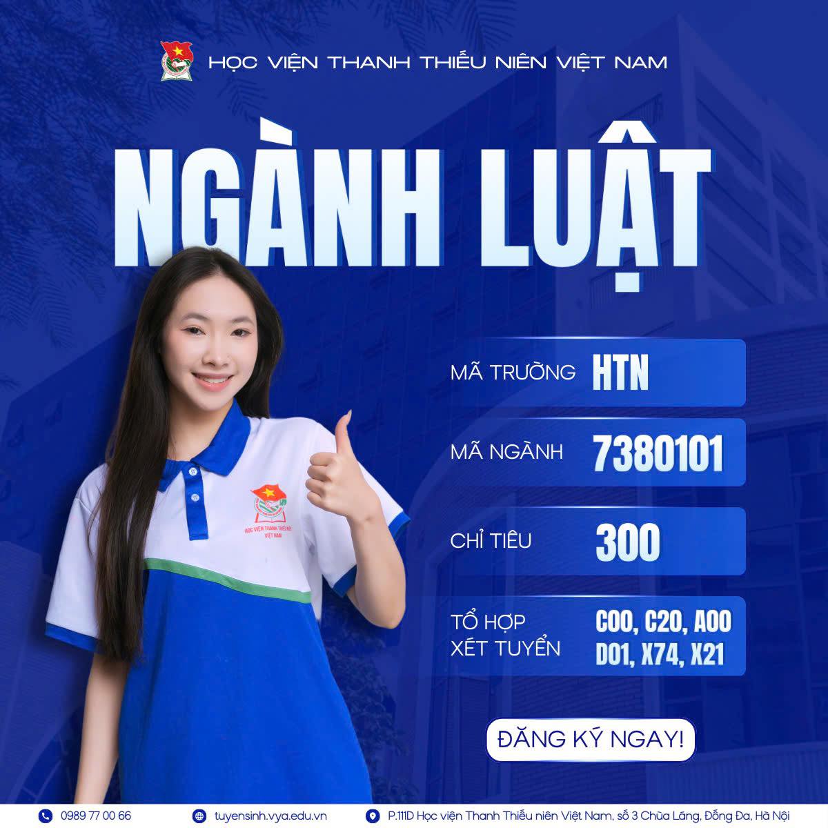 CƠ HỘI VIỆC LÀM NGÀNH LUẬT TẠI HỌC VIỆN THANH THIẾU NIÊN VIỆT NAM