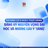 Thí sinh có 5 ngày thực hành đăng ký nguyện vọng đại học và những lưu ý 'vàng'